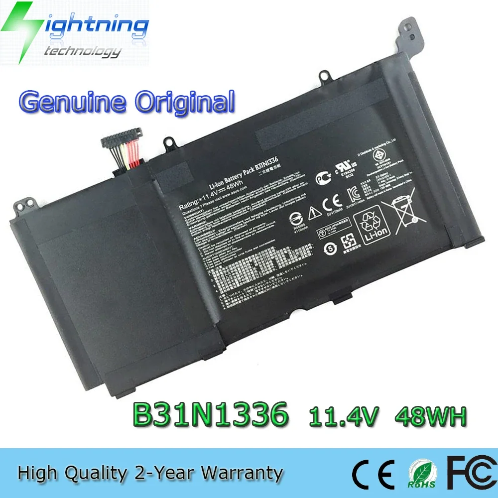 Совершенно новый оригинальный аккумулятор для ноутбука B31N1336 11 4 В 48 Втч Asus Vivobook S551