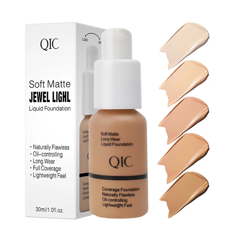 QIC Concealer Foundation Brightening Moisturizing Oil Control Posture Wheat Bronze Stage Makeup BB Cream