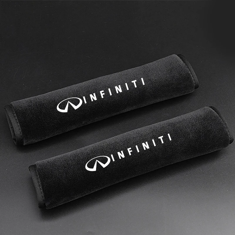 

2 шт. плюшевые чехлы для ремней безопасности, автомобильные наплечники, ремень безопасности для Infiniti Q50 Q60 Q70 QX50 QX60 QX70 G25 FX JX35 FX25