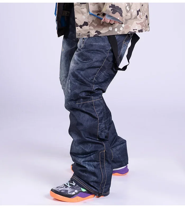 Мужские зимние брюки в ковбойском стиле зимняя уличная одежда для сноуборда