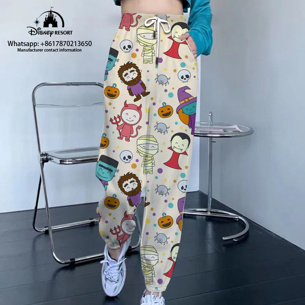 Женские брюки уличные штаны для бега женские спортивные с узором Минни удобные