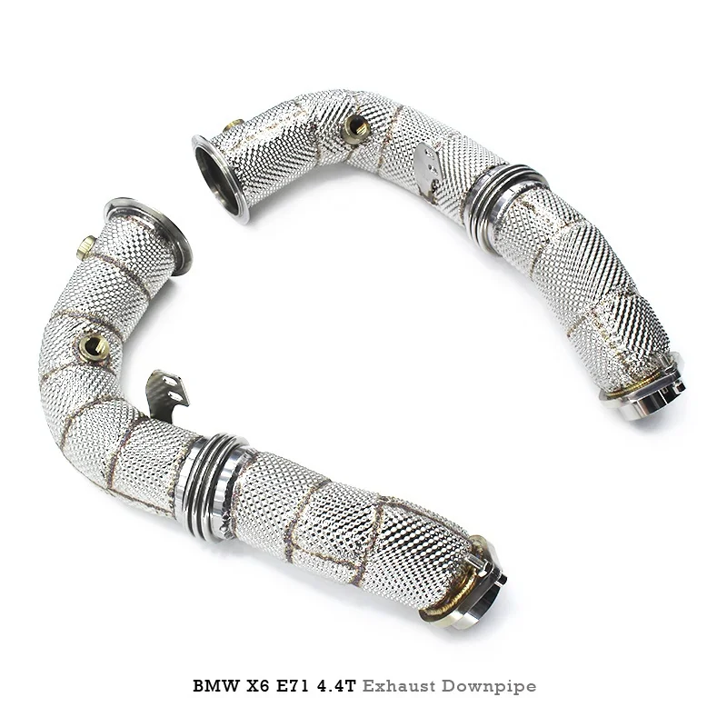 

Head Section High flow Pipes Exhaust Pipes branch downpipe Exhaust Pipe with catalyst for BMW X6 E71 4.4T 2008-2013