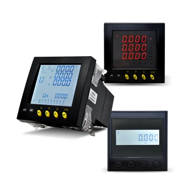 

3 Phase AC Panel LCD Digital Multifunction Smart Voltage Current Power Meter