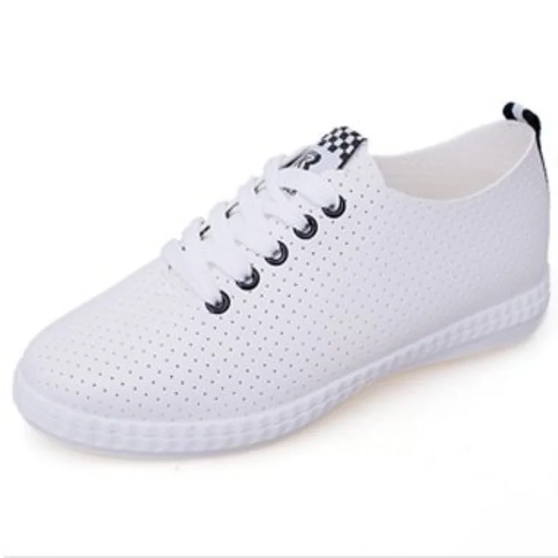 

Maogu Wome's Summer Footwear White Sneakers Flats Ladies Shoes Lace-up Mesh Women Spring 2023 Casual Vulcanized Shoes Slip-on 41