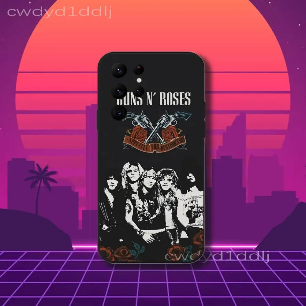 Фото Чехол для телефона G-Guns N R-Roses Band для Samsung S10, S21, FE, S21, S26, S25, S24, S23, Ultra, S9, S22, Plus, черный чехол-накладка №4