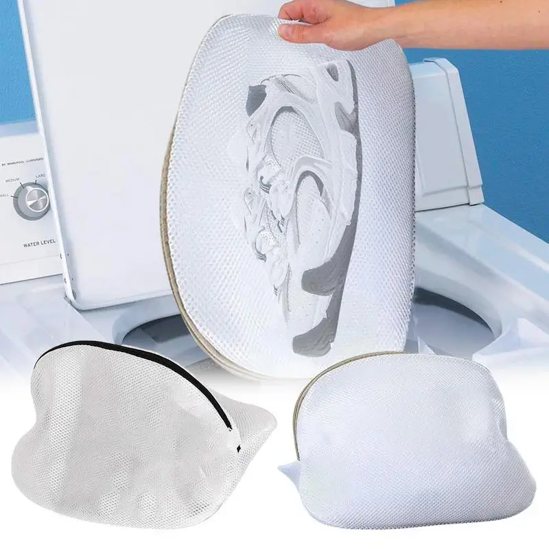 

Sneaker Mesh Washing Bag Reusable Zipper Shoe Washing Bag special thick mesh shoe drying bag for Sneakers Shoes Socks Bras