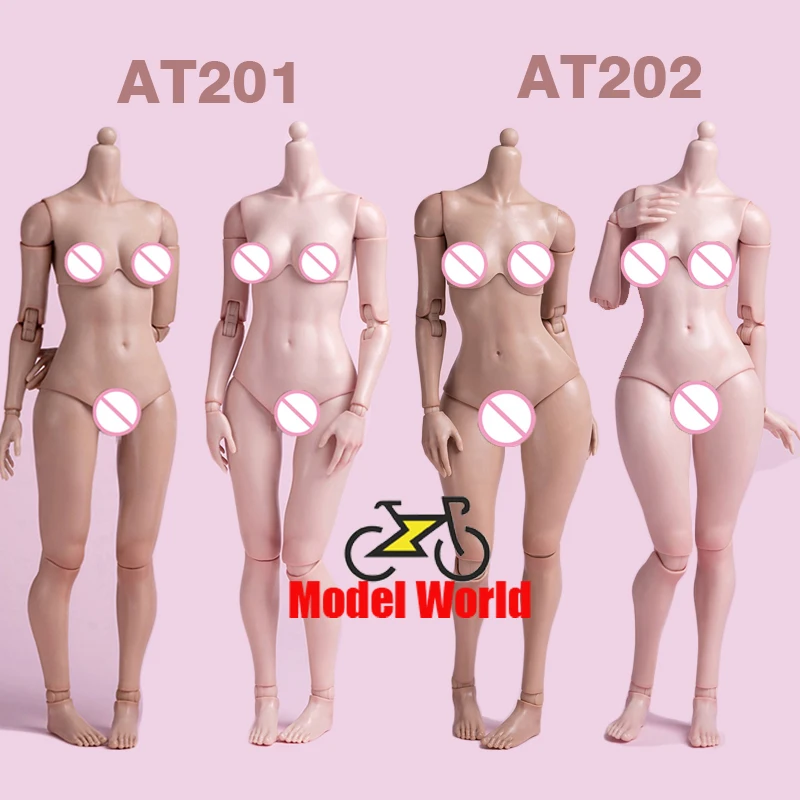 Worldbox AT201 1/6 Scale female dolls Standard/Fat Butt Version Half-pack Gel Body Soldier AT202 Pale Suntan Skin action figure