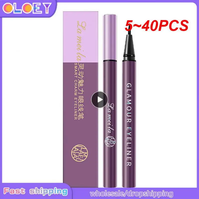 5~40PCS Black Liquid Eyeliner Pen Lasting  Waterproof Quick-dry Eye Liner Marker Makeup For Women Beauty Tool Cosmetics TSLM1