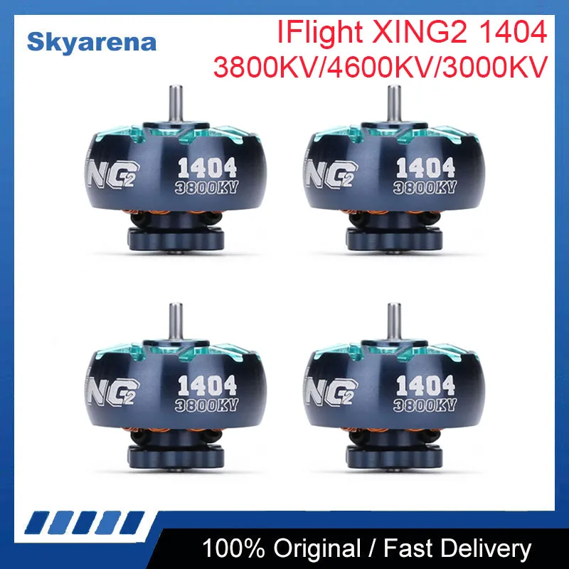 IFlight XING2 1404 3800KV 4600KV 3-4S ультралегкий бесщеточный двигатель 9N12P 1,5 мм вал для 4-дюймового пропеллера RC FPV зубочисток для Дронов