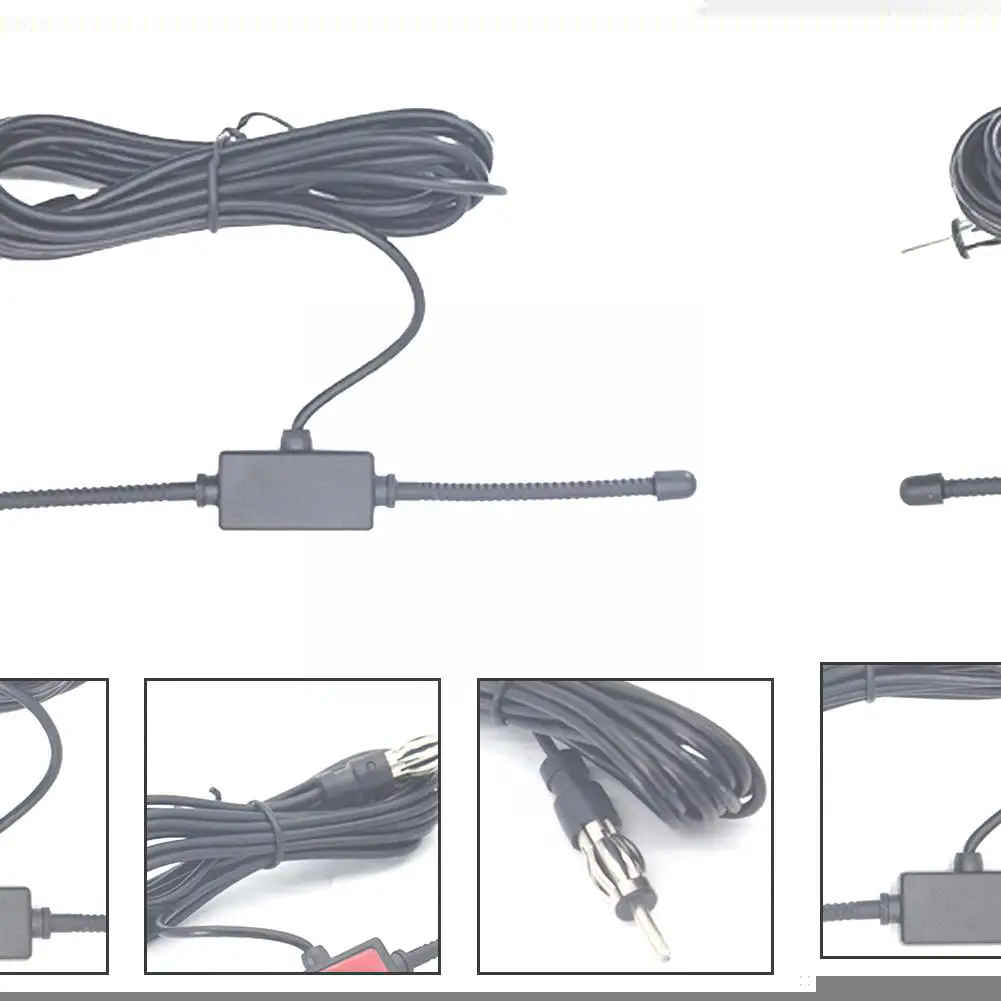 

Универсальная автомобильная антенна на лобовое стекло AM, FM радио, усилитель радиосигнала 12 В, стереоусилитель для грузовика, скрытая антенна, активная T8A9