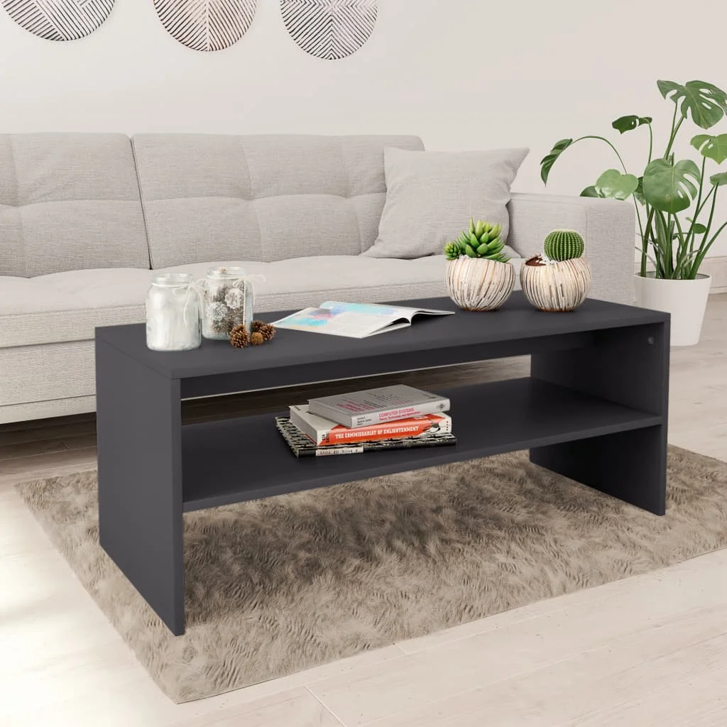 

Coffe Table Coffee Tables for Living Room Tables Casual Decor Gray 39.4"x15.7"x15.7" Chipboard