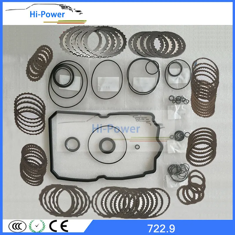 

New 722.9 Auto Transmission Clutch Repair Kit Friction Gasket Sealing For Mercedes Benz 7-SP Gearbox Rebuild Kit Car Accessories