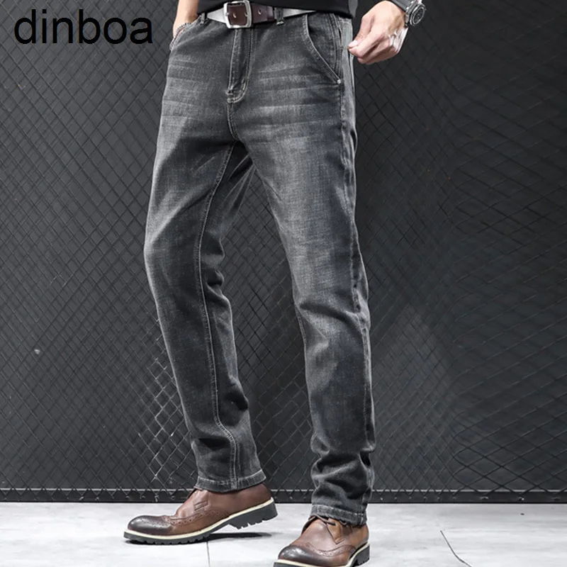 

Trapstar Men 2022 New Pattern Vintage Recreational Smoky Grey Jeans Loose Broad Straight Cylinder Leg Trousers Autumn Female