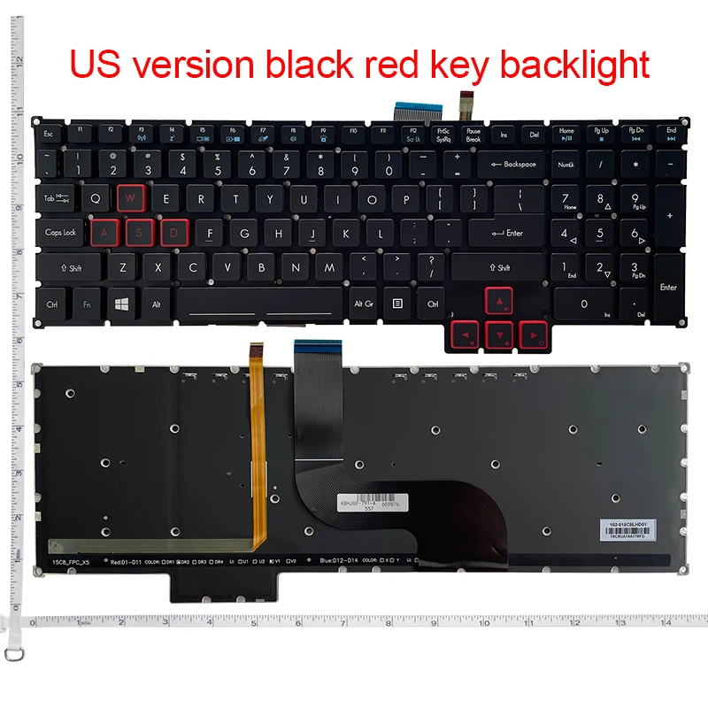 For Acer Predator 17 15 G9-791 G9-791G G9-591 G9-591G G9-591R GX-791 GX-792 G9-793G G9-592G G9-593 G5-793 US backlit keyboard