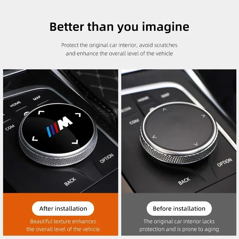 Фото Декоративная наклейка на кнопки мультимедиа для салона автомобиля BMW X1 X2 X3 X5 X4 X6 X7 G01 G02 M3 M4 M5 G30 G20 G22 G23 G26 520i 523i G0 №4