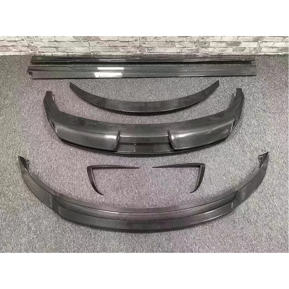 Комплект кузова из углеродного волокна в стиле ART для Tesla Model 3 передняя губа и