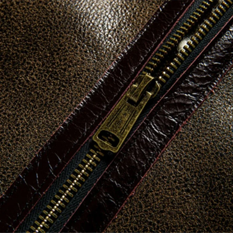 2023 мужская утолщенная теплая дубленка из натуральной овчины B3 кожаная куртка