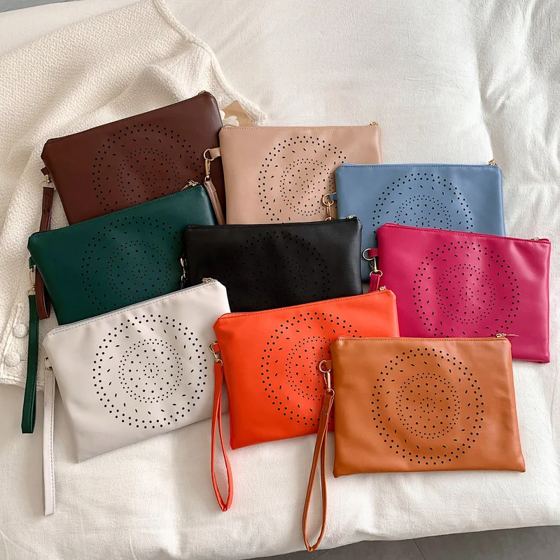 

Ladies Hollowed-out Clutch Bag Fashion Versatile Envelope Bag Dinner Bag Messenger Bag Women Leather Purses Ladies Handbags