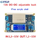 Понижающий модуль постоянного напряжения 12 А, цифровой ЖК-дисплей, Регулируемый понижающий источник питания постоянного тока и напряжения