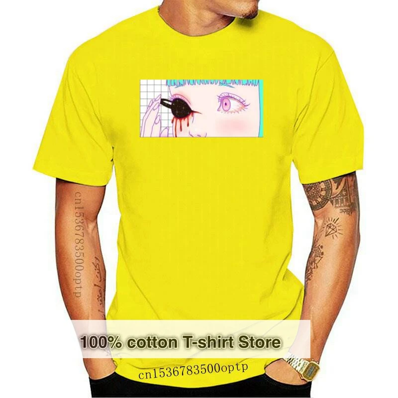 

New VAPORWAVE Gross Aesthetic Anime Manga Otaku COOL 2021 Summer 2021 Brand T Shirt Men Hip Hop Men T-Shirts Casual
