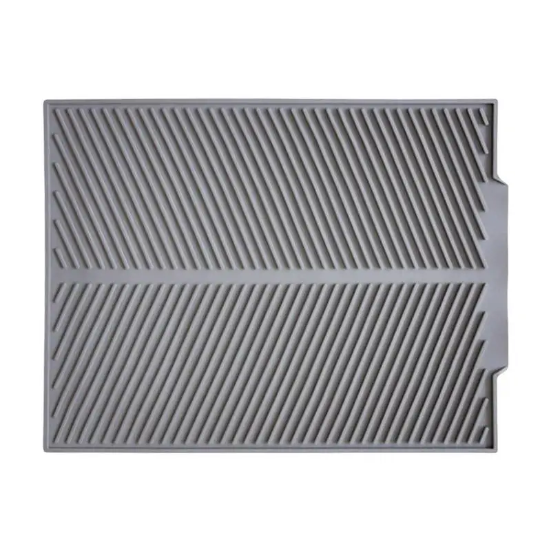 

Counter Drying Mat Silicone Foldable Dish Drainer Mat Heat Resistant Nonslip Draining Dish Mats For Kitchen Restaurant Home