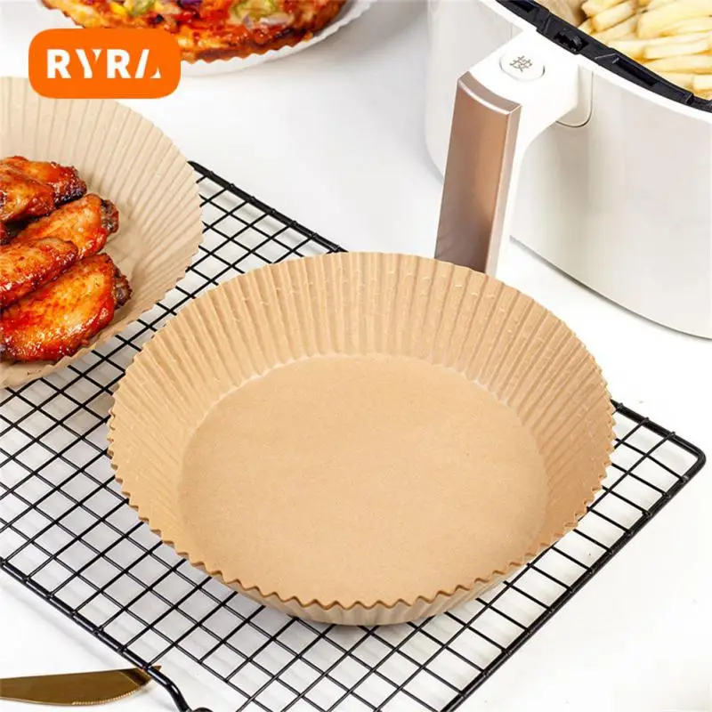 

Barbecue Plate Oil-proof Air Fryer Special Paper Silicone Oil Paper Disposable Round Oil-absorbing Kitchen Accessories Tools