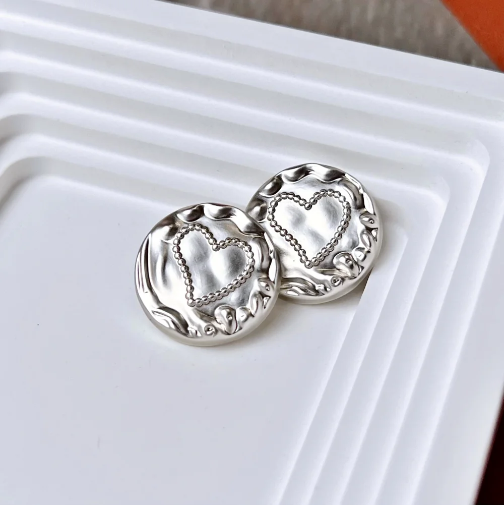 5 шт. круглые пуговицы в виде сердца стиле ретро модное пальто куртка рубашка