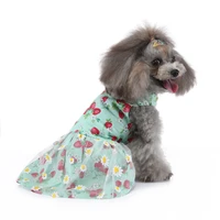 dog fancy lolita party wedding summer female dress puppy summer cute kawaii luxury fashion clothes skirt chihuahua accessories
