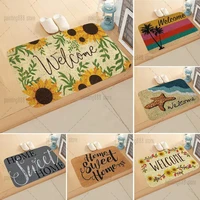 letter home welcome doormat absorbent bathroom kitchen non slip bedroom coffee table doormat carpet home decoration family gifts