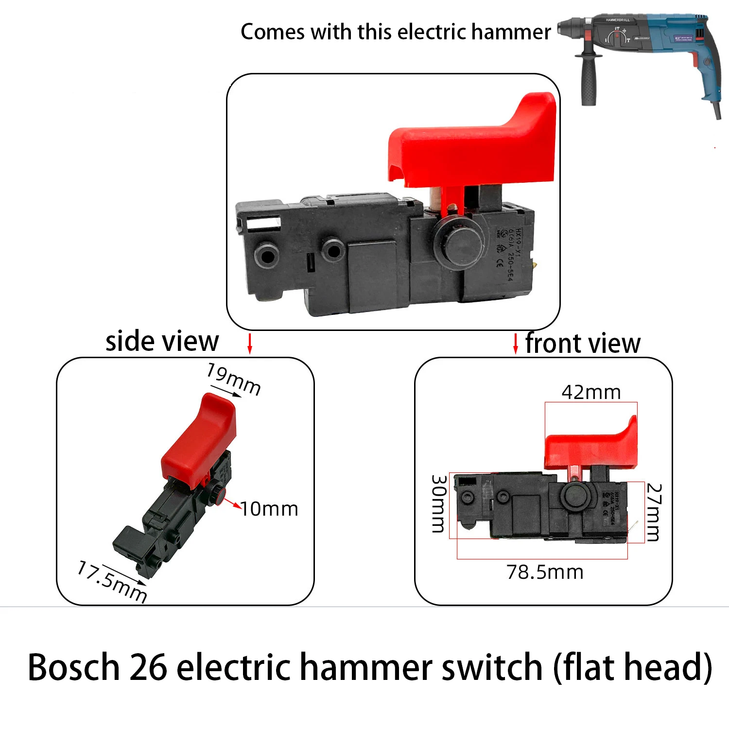 Подходит для электрического молотка Bosch GBH2-26-28 регулятор скорости контроллер