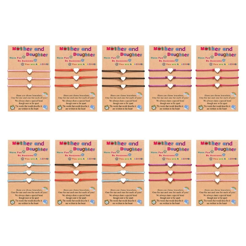 

Браслет в форме сердца из 3 частей с китайским узелком