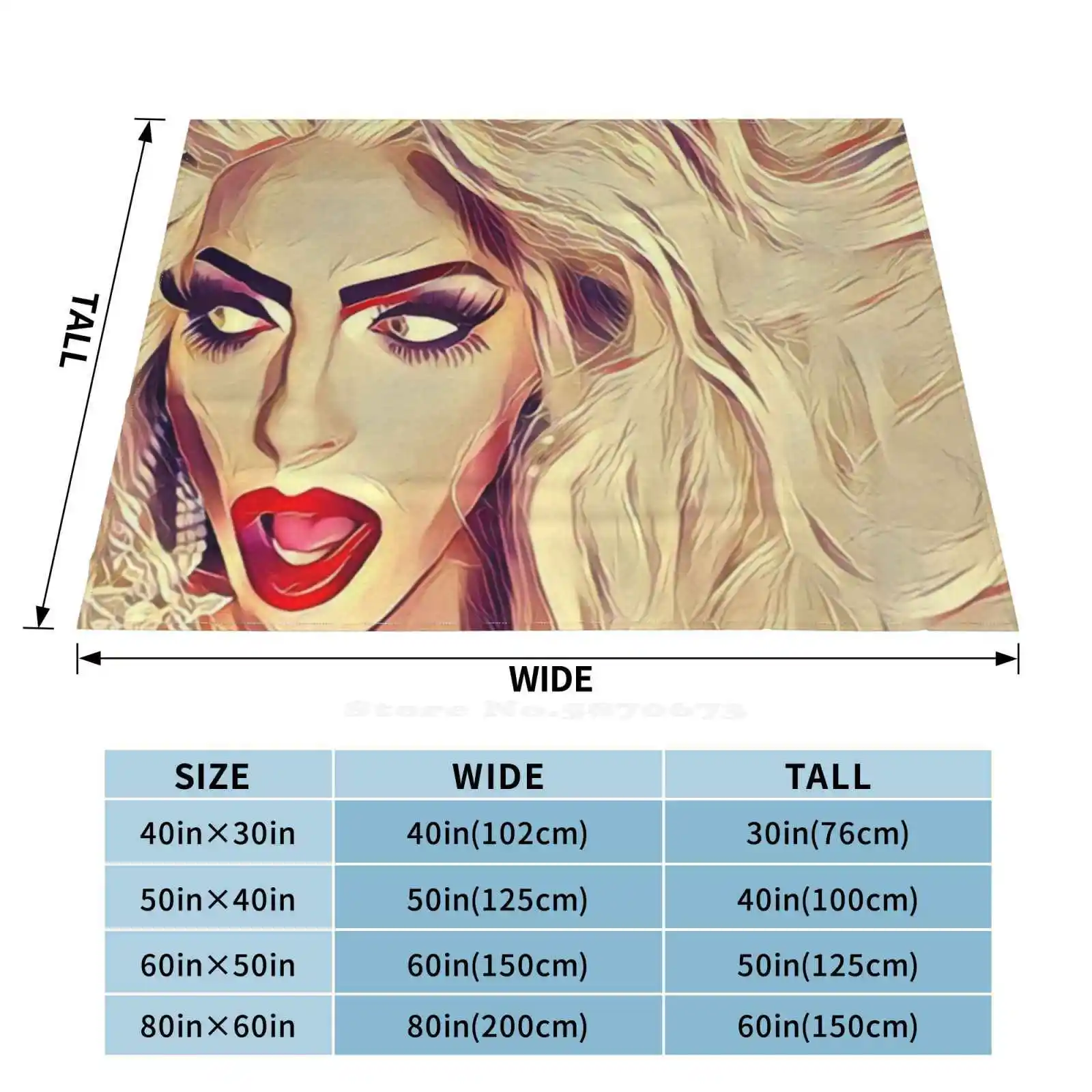 Мягкое теплое легкое тонкое одеяло Alyssa Edwards Drag Queen Rupauls Race Lgbt Gay Fan