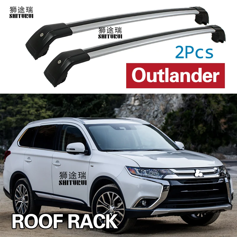 Barras de techo para Mitsubishi Outlander /PHEV SUV 2012-2023, barras laterales de aleación de aluminio, rieles cruzados, portaequipajes, 2 uds.