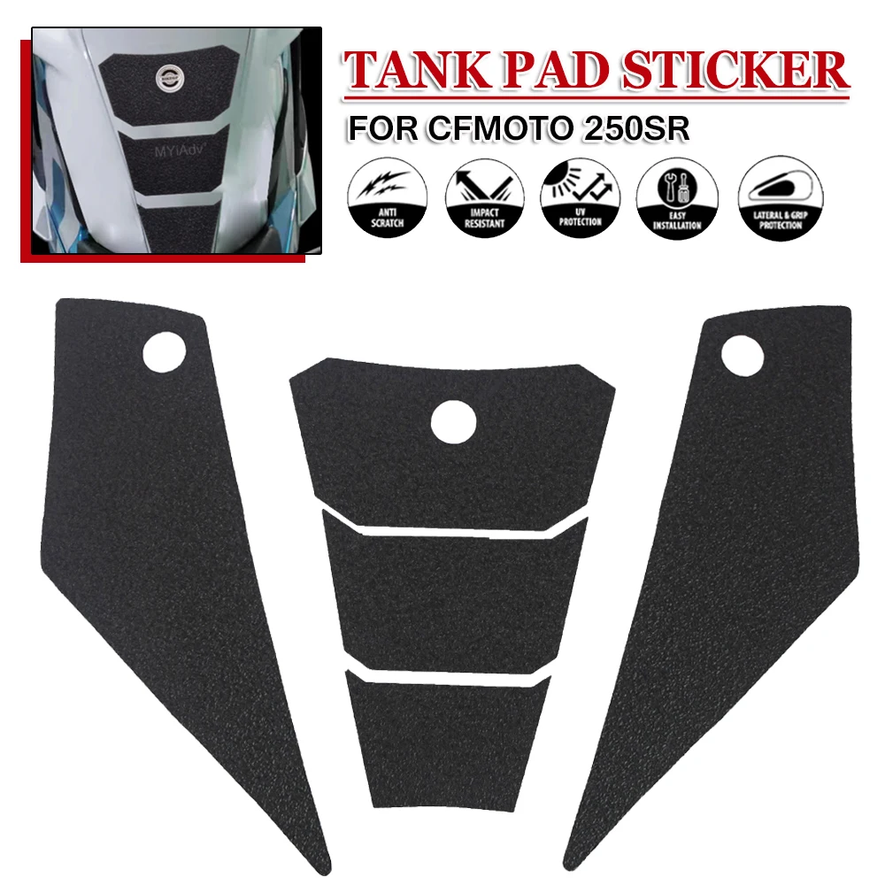 

Anti-Scratch Fuel Tank Pad Stickers For CFMOTO 250SR 250 SR Motorcycle PVC Anti-Slip Side Gas Knee Grips Protection Decals Cover