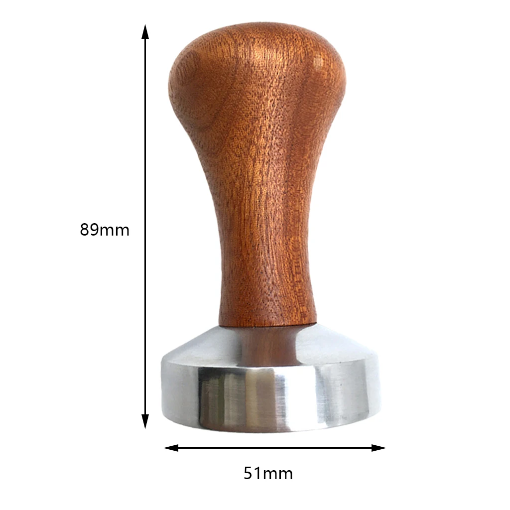 Coffee Tamper Powder Hammer Pressing Wooden Handle Distributor for and Espresso Mat Tampers Machine |