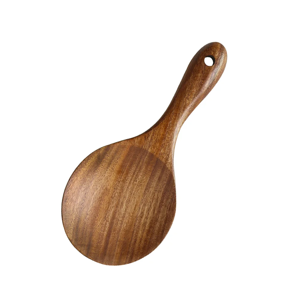 

Rice Ladle Scoop Kitchen Spoons Serving Woodenspoon Paddle Soup Versatile Japanese Server Wood Spatulasauce