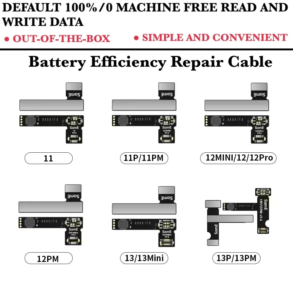 Ремонт батареи SamE Flex для iPhone 11 12 13 14 15 Plus Pro Max удаление предупреждения внешний