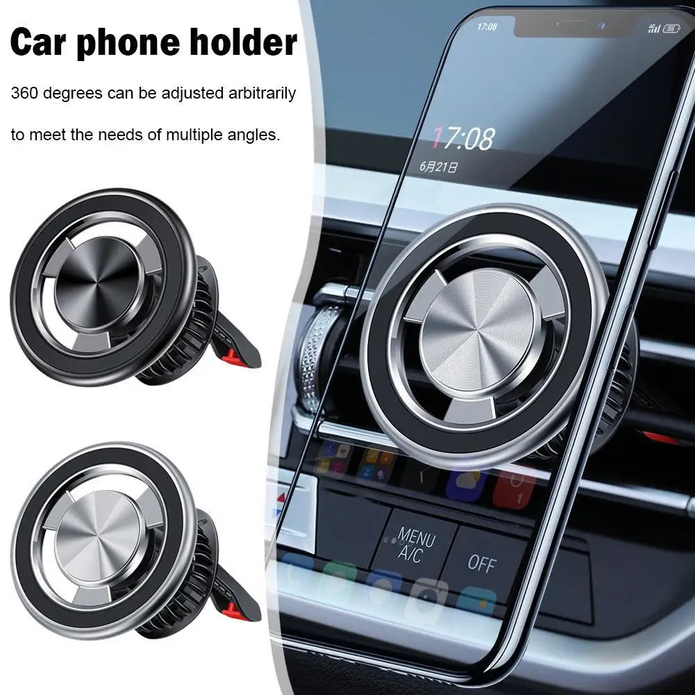 

Magnetic Car Mobile Phone Holder 360° Rotating Dashboard Windscreen Mount Car Air Vent Clip Cellphone Mount Bracket