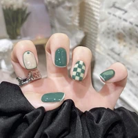 long false nails tips for nails fingernails acrylic fake nails art leopard design women nail press on nails free shipping items