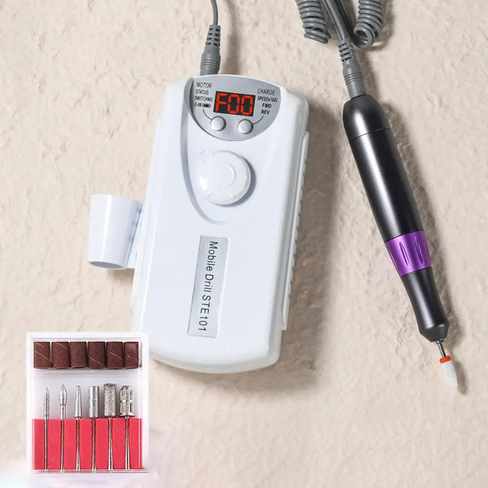 

Electric Manicure Drill Nail Grinder Rechargeable Nail Polishing ABS Electric Nail Polish Pen Machine Nail Equipment