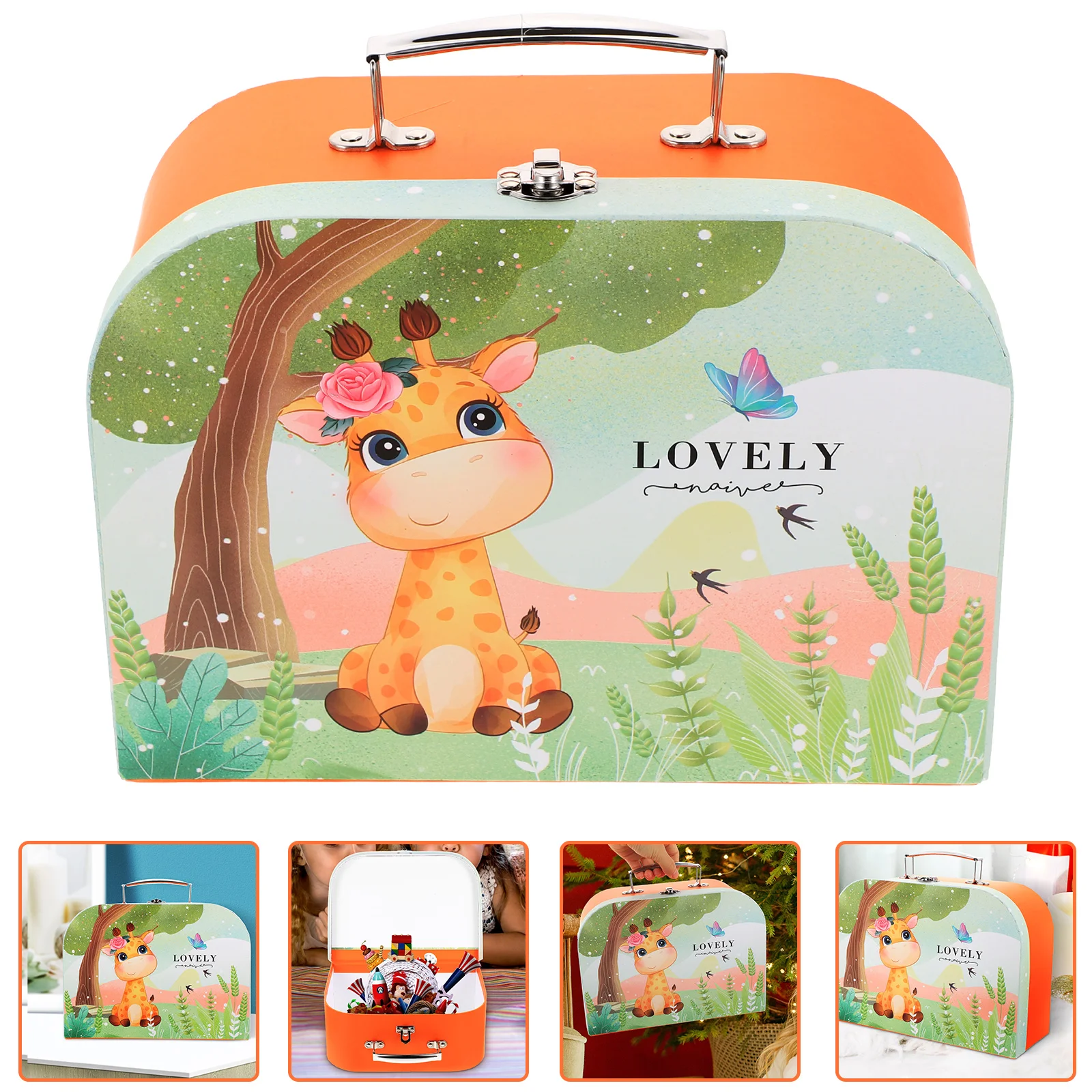 

Children's Suitcase Sanitary Napkin Handheld Laundry Bag Mini Storage Bins Toy Organizer Kids Suitcases Box Sundry