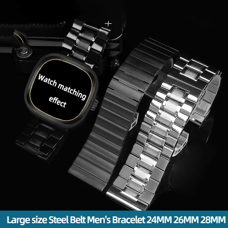 Ремешок Универсальный из нержавеющей стали для наручных часов Diesel Panerai браслет