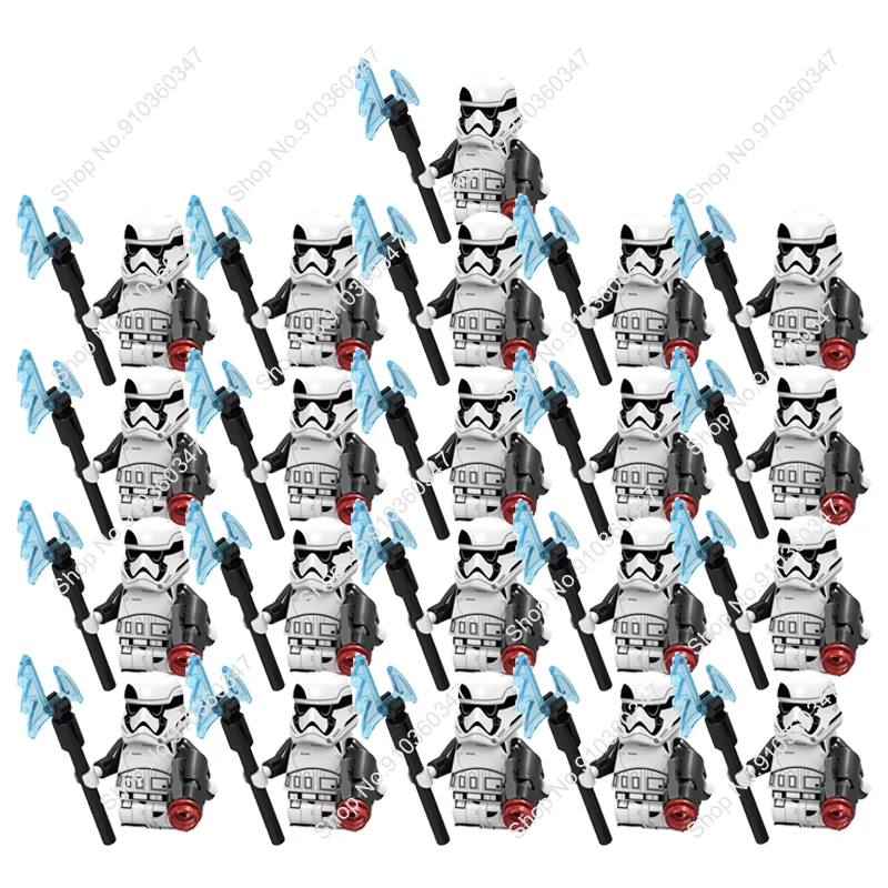 

21Pcs/Set Clone Troopers Snowtroopers 501 Building Blocks Bricks Star Model Figures Wars Toys Kashyyyk 41st Elite Corps Kid Toys