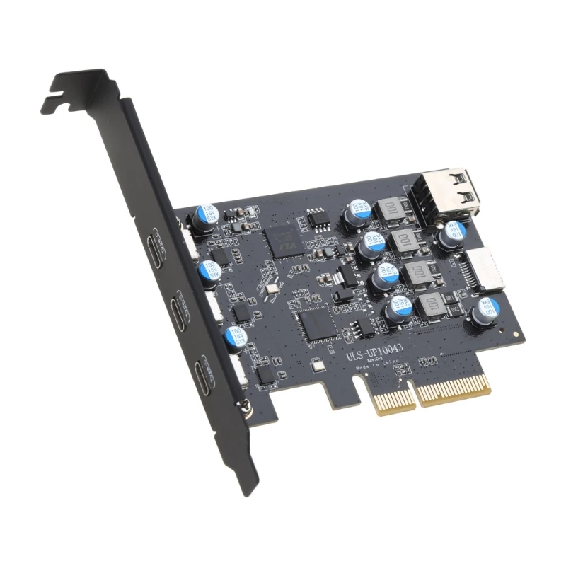 

Usb3.2 PCI-E 4X Connector Expansion Card 3 Type-C Front And Back Plug ASM3142