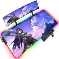 overlord anime game mouse pad pc 120x60 xxxxl office on the table computer desk extended aesthetic oversized backlit rgb carpets
