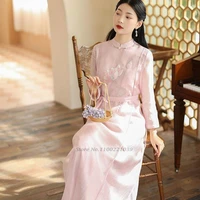 2022 chinese dress smooth satin cheongsam qipao for women chinese traditional dress oriental asian wedding cheongsam dress qipao