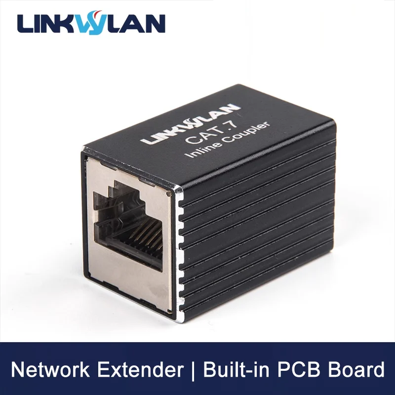 Linkwylan 2 шт. Cat7 RJ45 экранированный соединитель Ethernet-кабель удлинитель сетевой