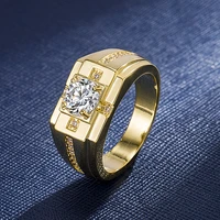 masculine filled bands zircon moissanite diamonds gemstones rings for men trendy cool bague finger accessories new hot