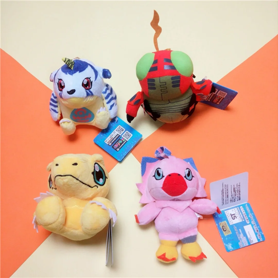 Фото Плюшевый брелок-подвеска с персонажами аниме Digimon: Тейлмон, Купимон, Гомамон, Габумон, Агумон, Палмон, с цепочкой из бусин №4
