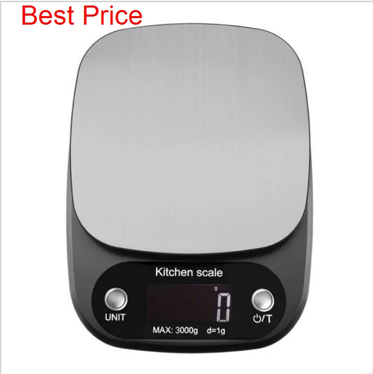 

4Pcs/Lot 10kg/0.1g Digital Scale Scale High Accuracy Scale Stainless Steel Salver LCD Display Pocket Scale Kitchen Multiple Use